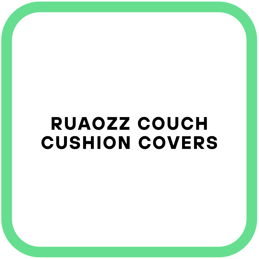 Ruaozz Couch Cushion Covers