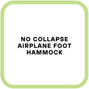 No Collapse Airplane Foot Hammock