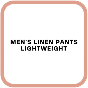 Men's Linen Pants Lightweight