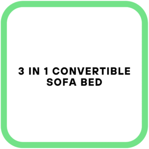 3 in 1 Convertible Sofa Bed