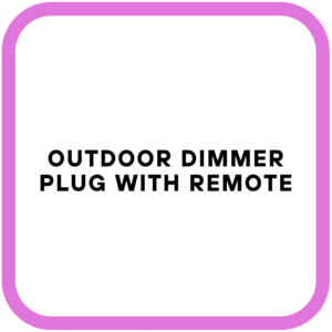 Outdoor Dimmer Plug with Remote