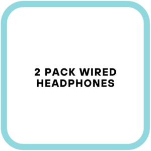 2 Pack Wired Headphones