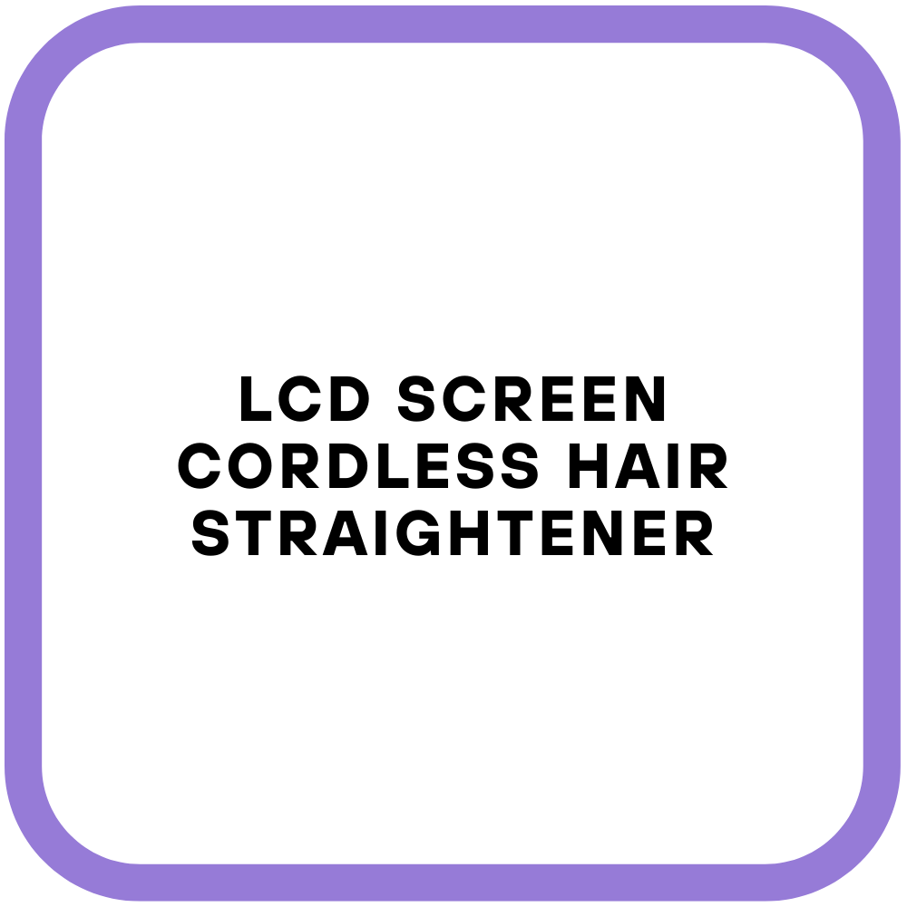 LCD Screen Cordless Hair Straightener