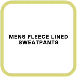 Mens Fleece Lined Sweatpants