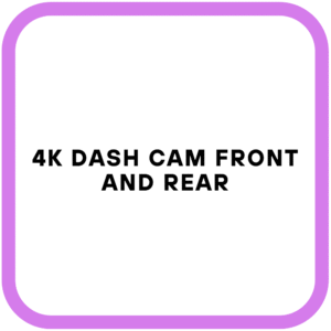 4K Dash Cam Front and Rear