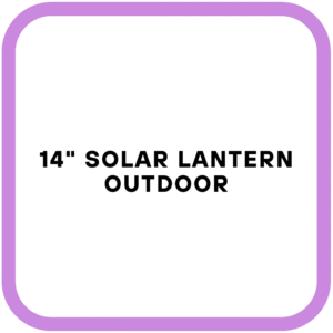 14" Solar Lantern Outdoor
