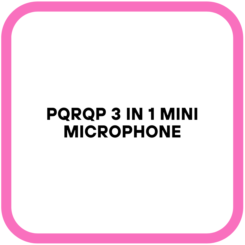 PQRQP 3 in 1 Mini Microphone