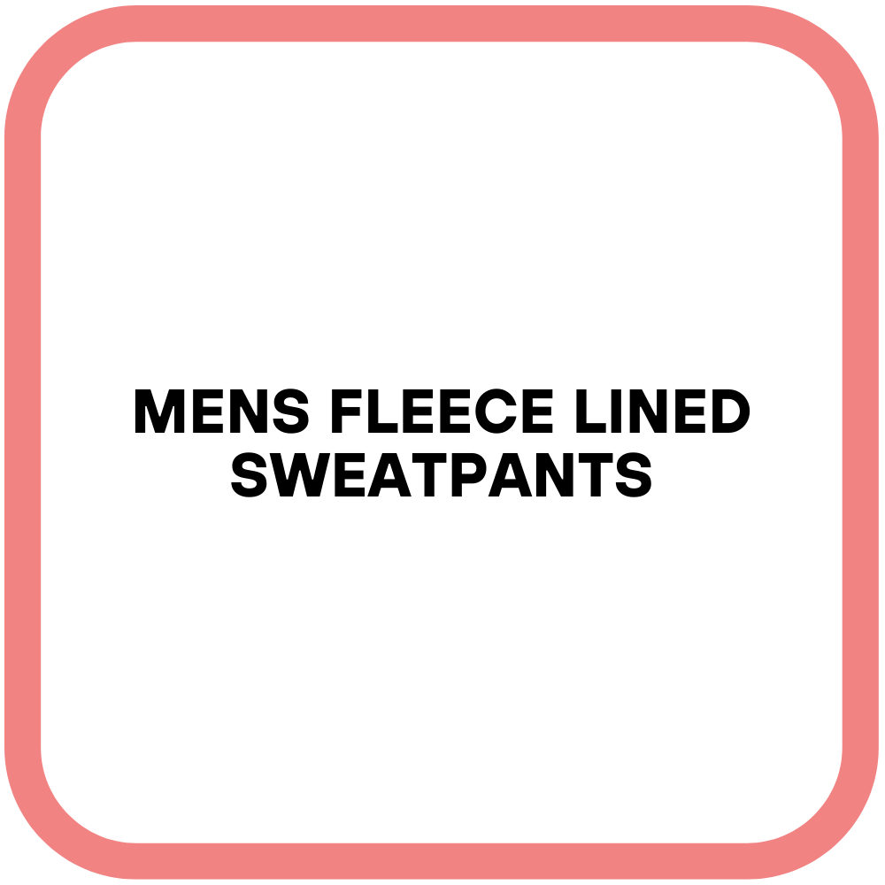 Mens Fleece Lined Sweatpants
