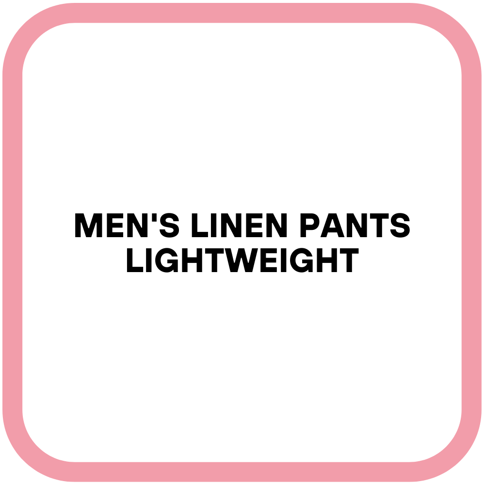Men's Linen Pants Lightweight
