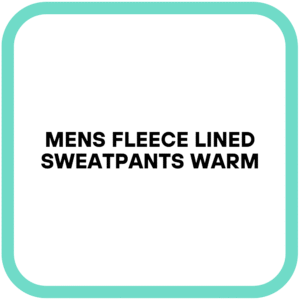 Mens Fleece Lined Sweatpants Warm