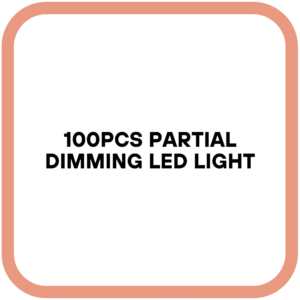 100PCS Partial Dimming LED Light