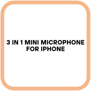 3 in 1 Mini Microphone for iPhone