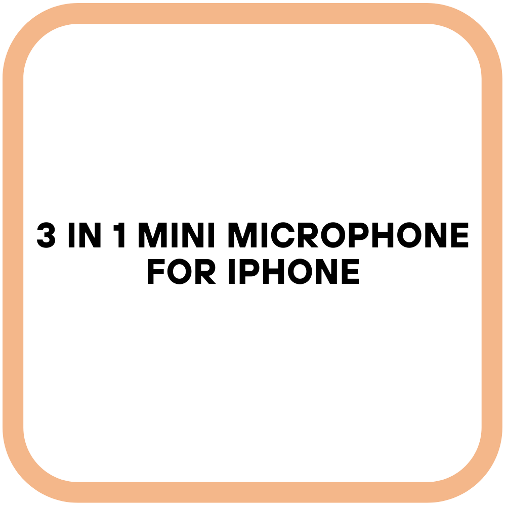 3 in 1 Mini Microphone for iPhone