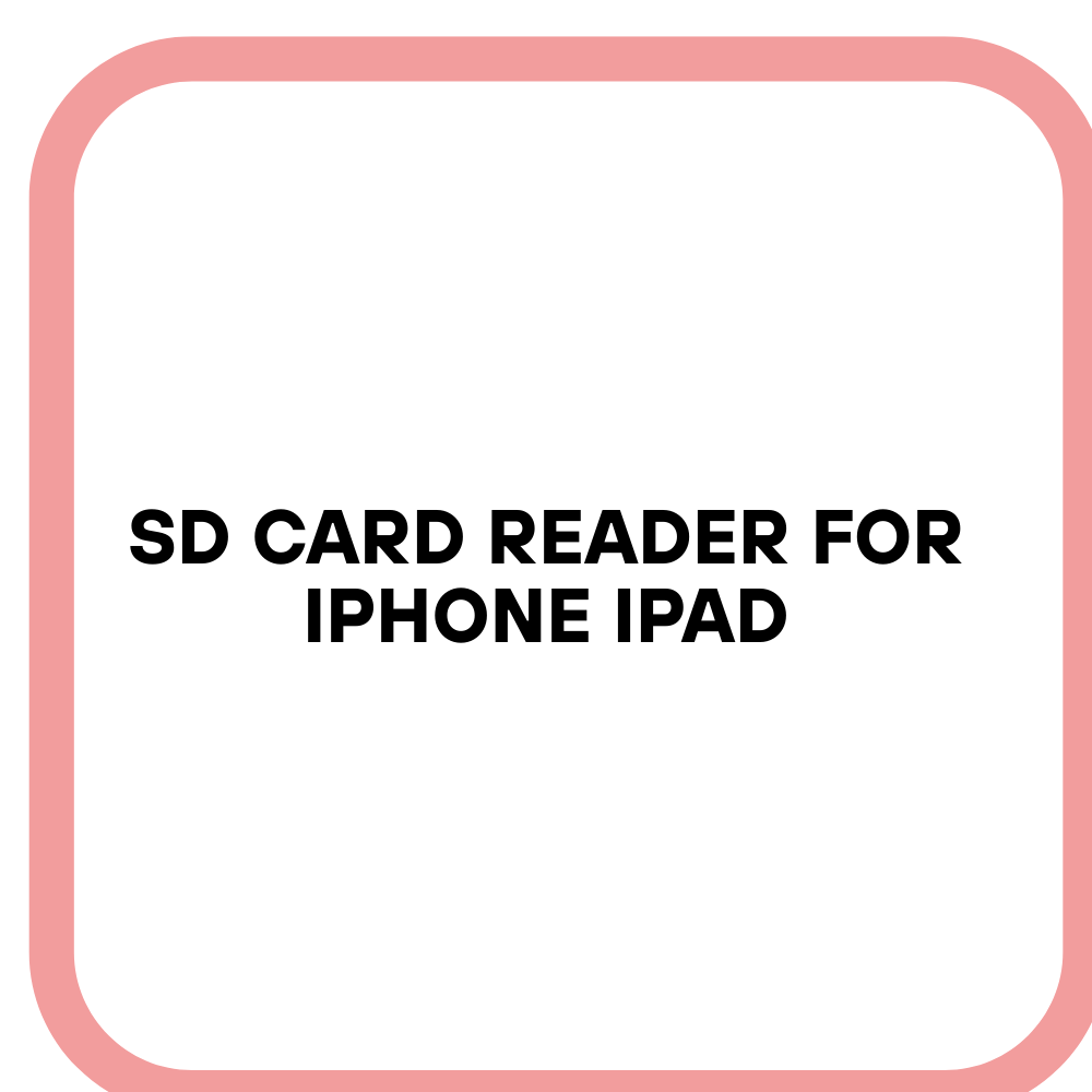 SD Card Reader for iPhone ipad