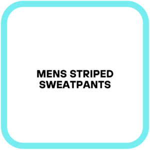 Mens Striped Sweatpants