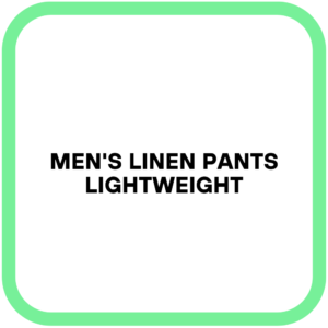 Men's Linen Pants Lightweight