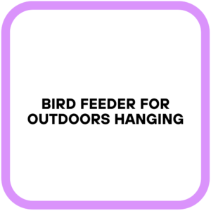 Bird Feeder for Outdoors Hanging