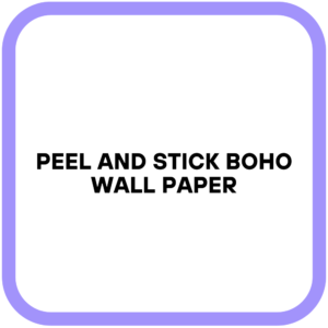 Peel and Stick Boho Wall Paper