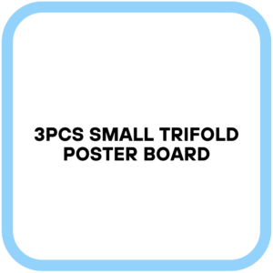 3Pcs Small Trifold Poster Board