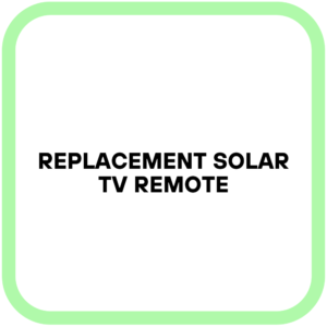 Replacement Solar TV Remote