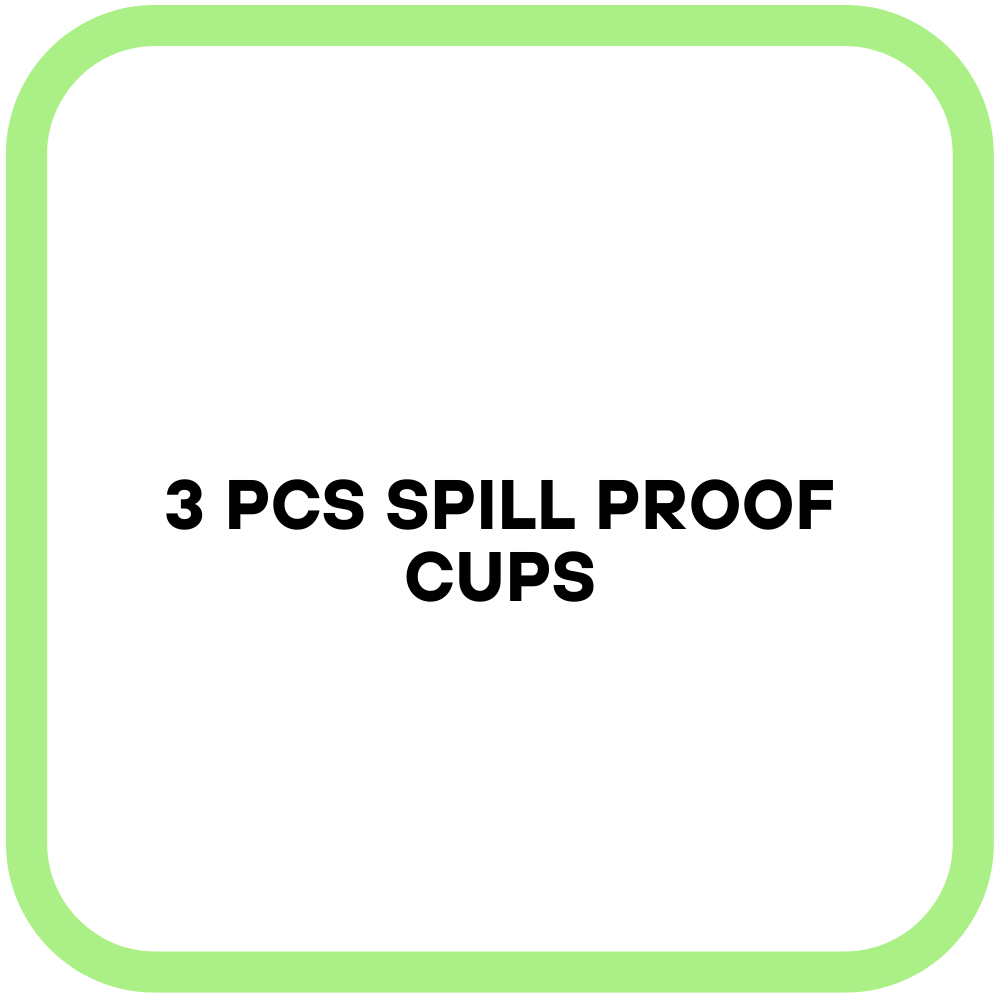 3 Pcs Spill Proof Cups