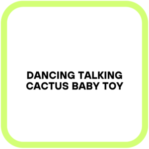 Dancing Talking Cactus Baby Toy
