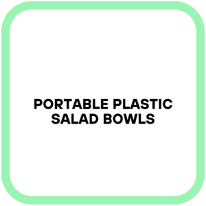 Portable Plastic Salad Bowls