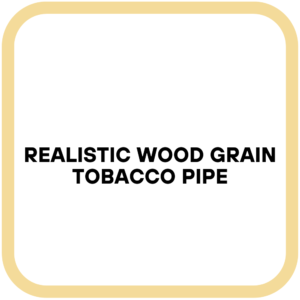 Realistic Wood Grain Tobacco Pipe