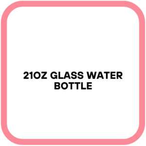 21oz Glass Water Bottle