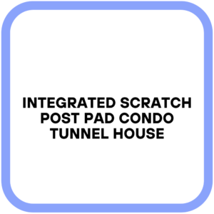Integrated Scratch Post Pad Condo Tunnel House