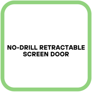 No-Drill Retractable Screen Door