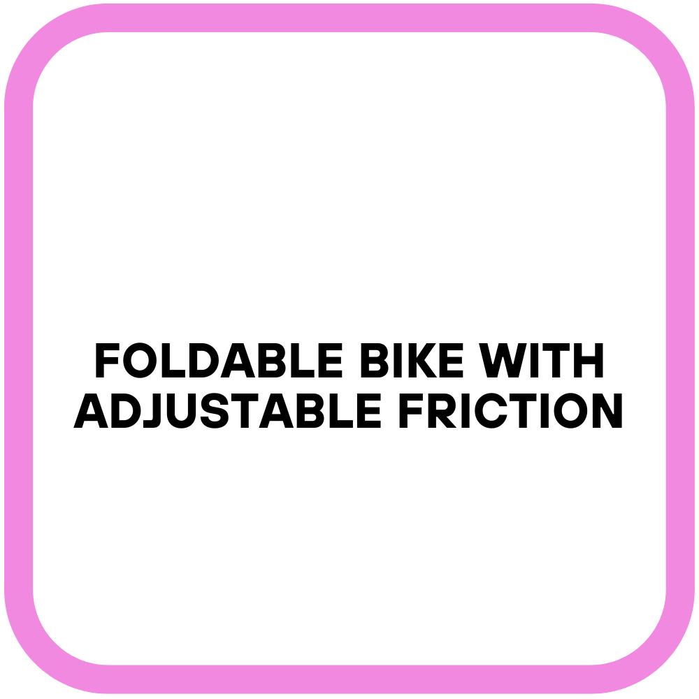 Foldable Bike with Adjustable Friction