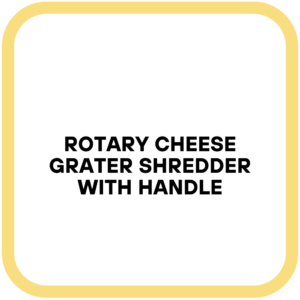 Rotary Cheese Grater Shredder with Handle