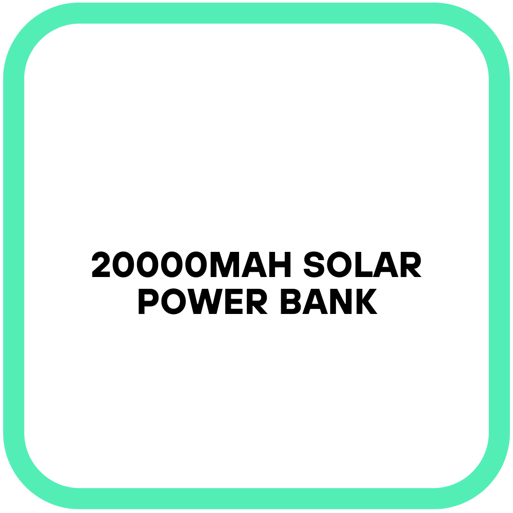 20000mAh Solar Power Bank