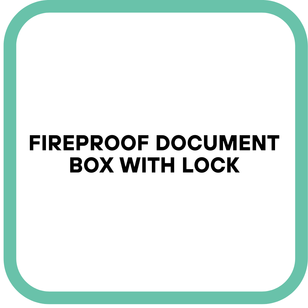 Fireproof Document Box with Lock