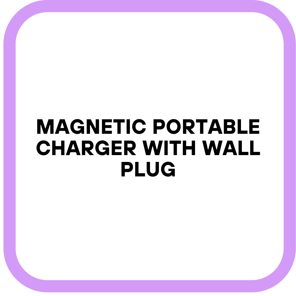 Magnetic Portable Charger with Wall Plug