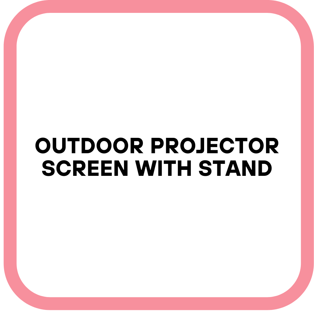 Outdoor Projector Screen with Stand
