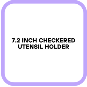 7.2 Inch Checkered Utensil Holder