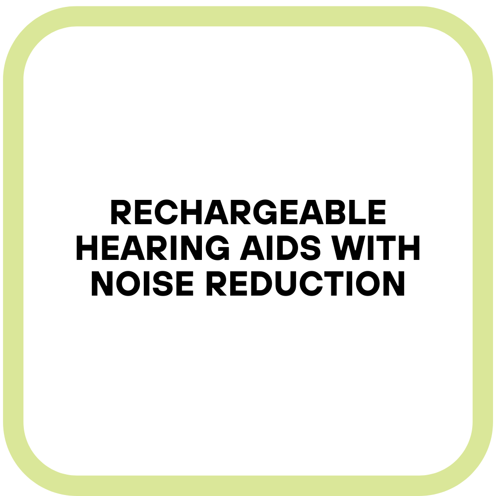 Rechargeable Hearing Aids with Noise Reduction
