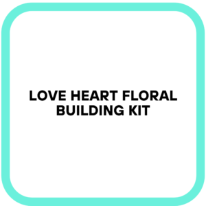 LOVE Heart Floral Building Kit