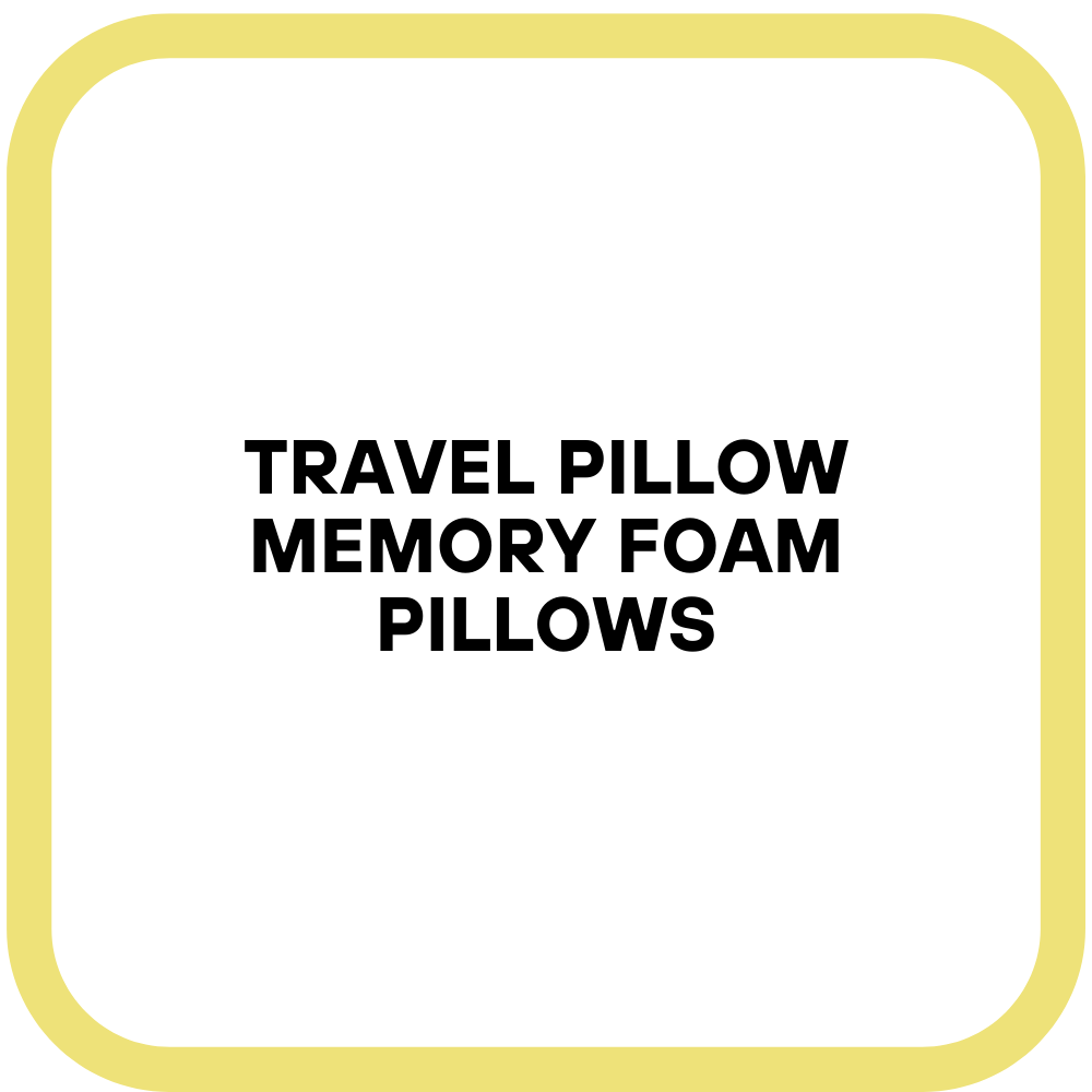 Travel Pillow Memory Foam Pillows