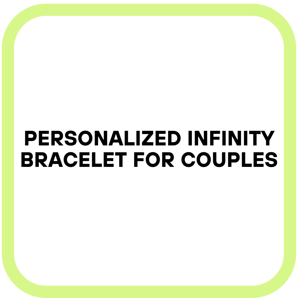 Personalized Infinity Bracelet for Couples