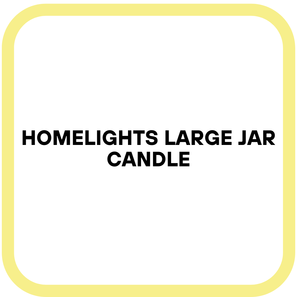 HomeLights Large jar Candle