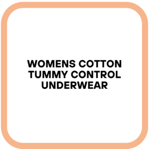Womens Cotton Tummy Control Underwear