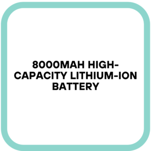 8000mAh High-Capacity Lithium-Ion Battery