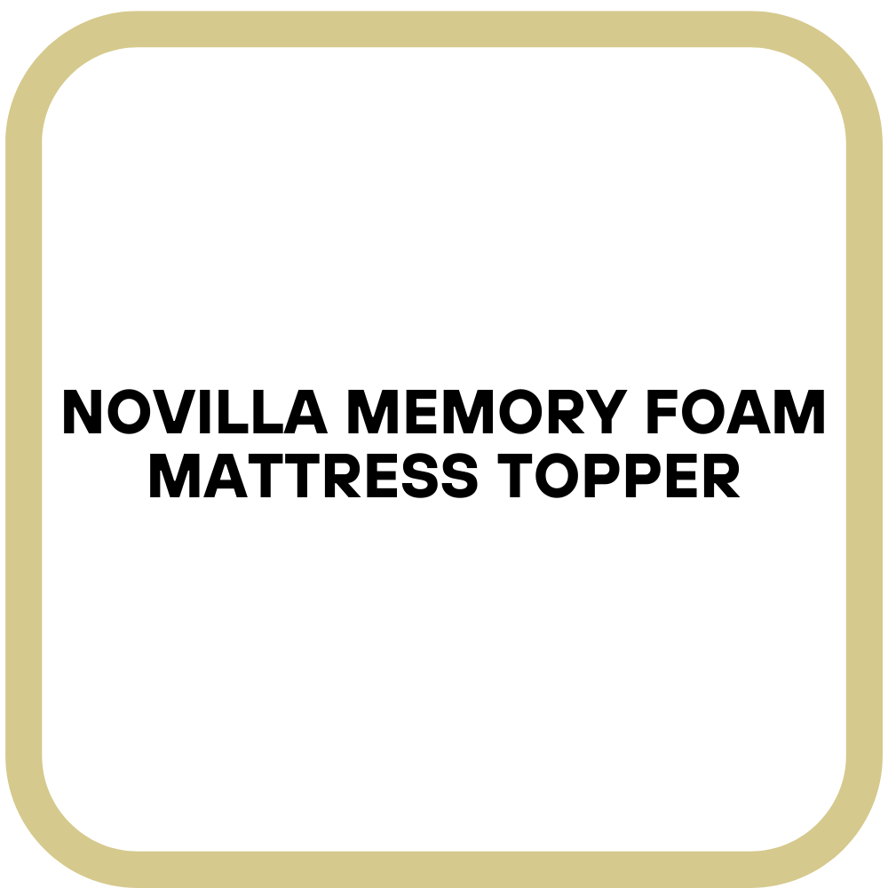 Novilla Memory Foam Mattress Topper