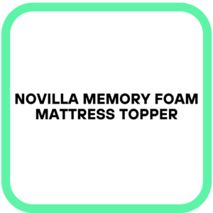 Novilla Memory Foam Mattress Topper