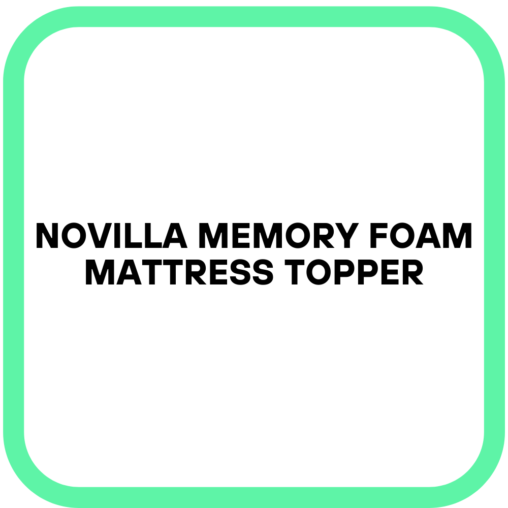 Novilla Memory Foam Mattress Topper