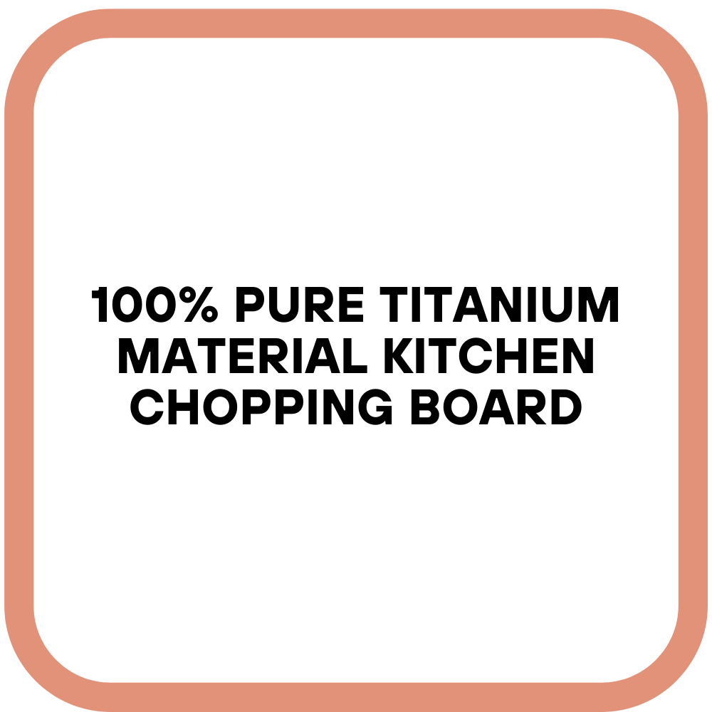 100% pure titanium material kitchen chopping board