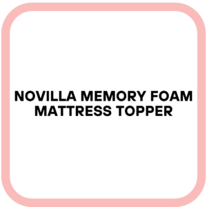 Novilla Memory Foam Mattress Topper